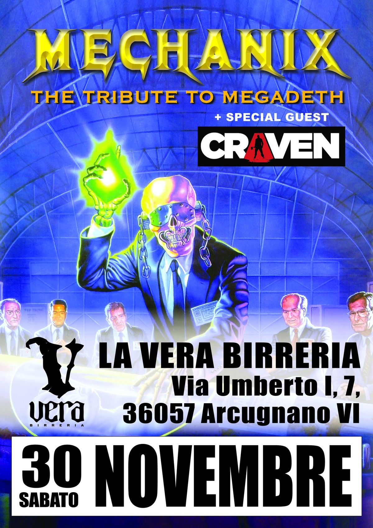 MECHANIX : CYBER ARMY NIGHT FEATURING CRAVEN LIVE AT LA VERA BIRRERIA 