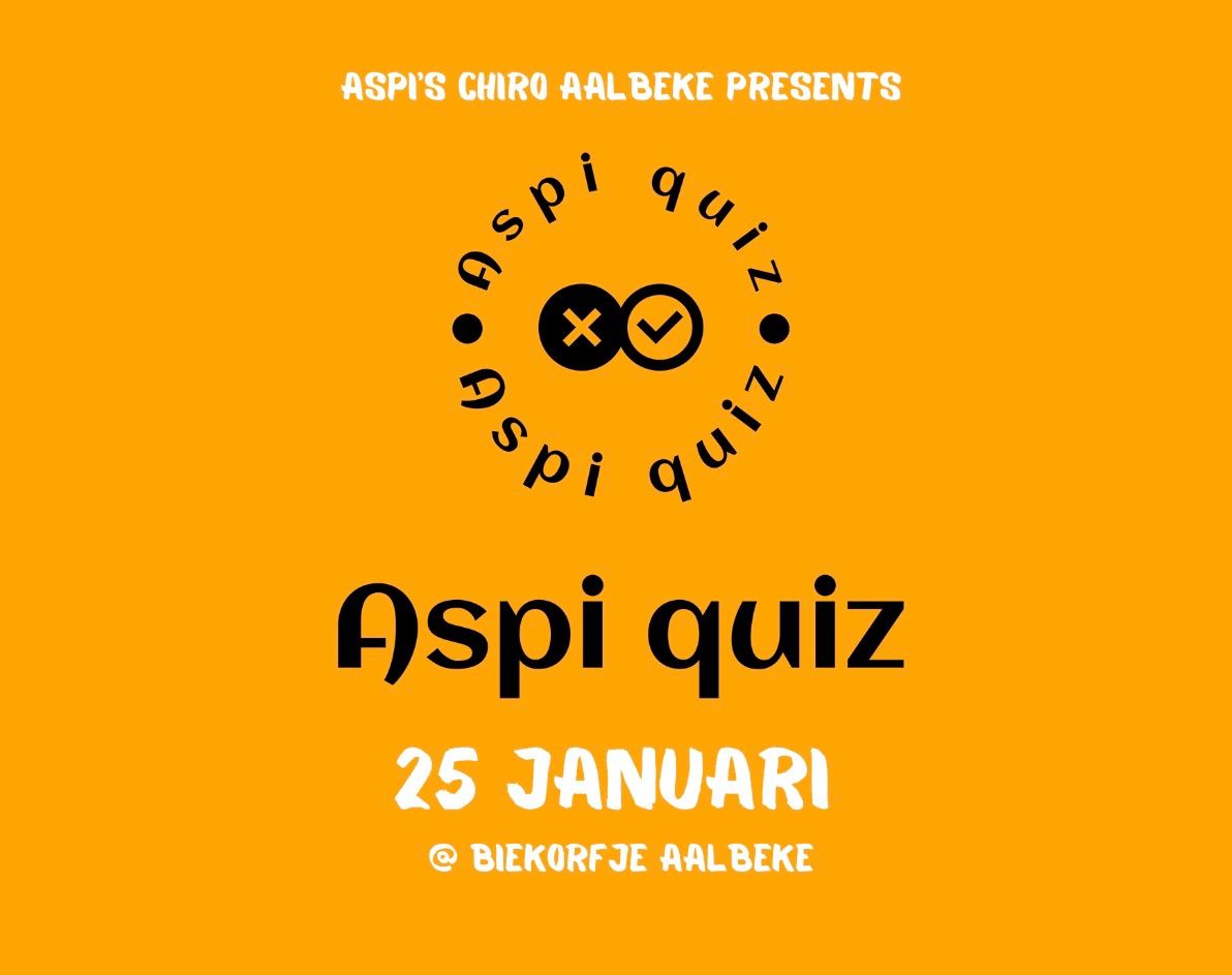 Aspi quiz Chiro Aalbeke