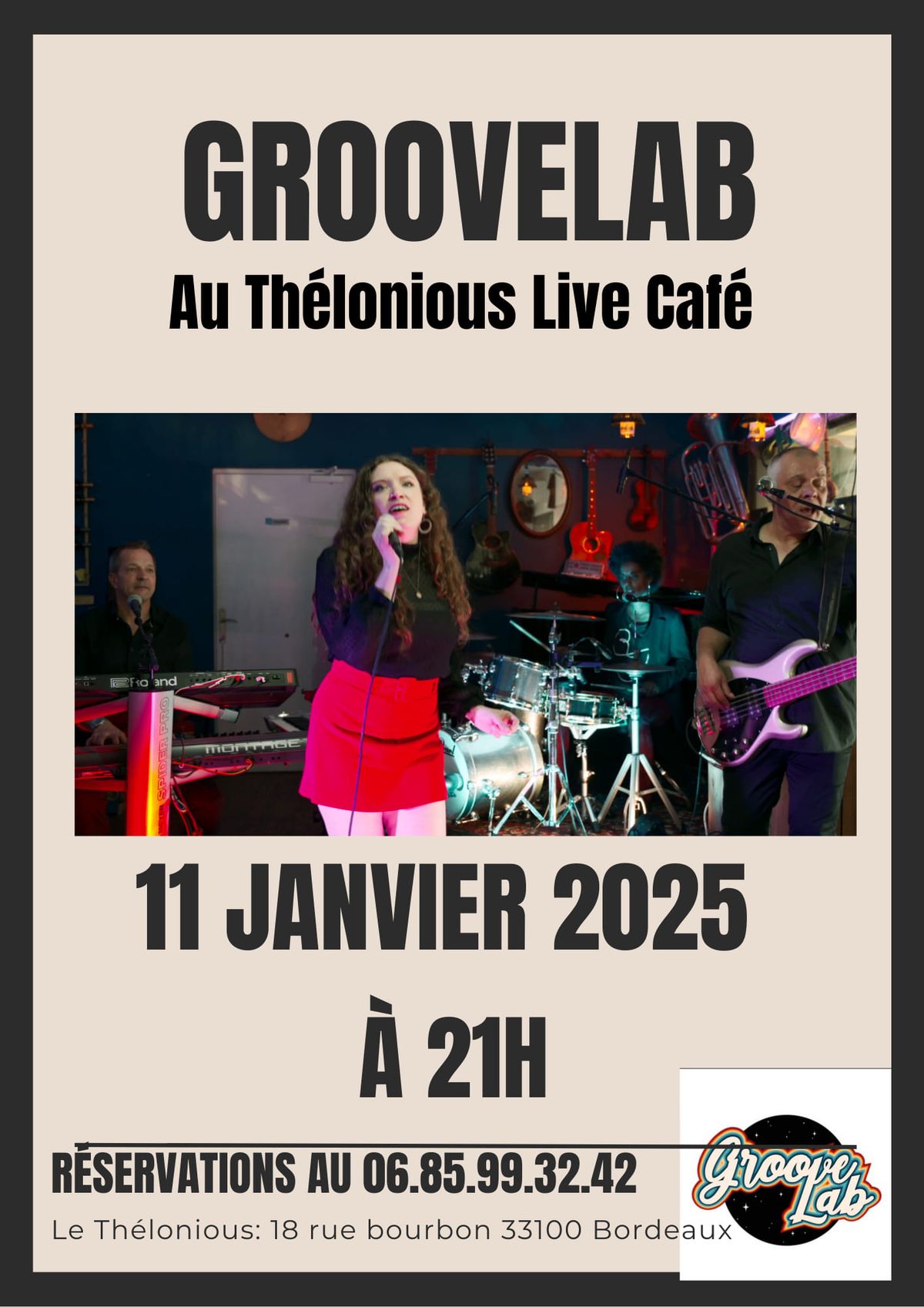 Groovelab en concert au Thelonious 