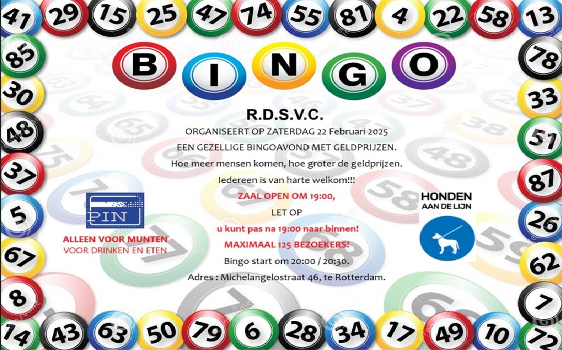 Bingo door RDSVC