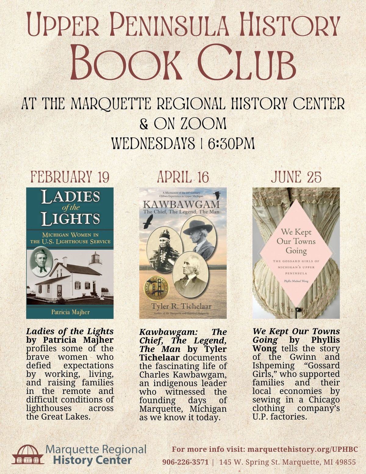 Upper Peninsula History Book Club