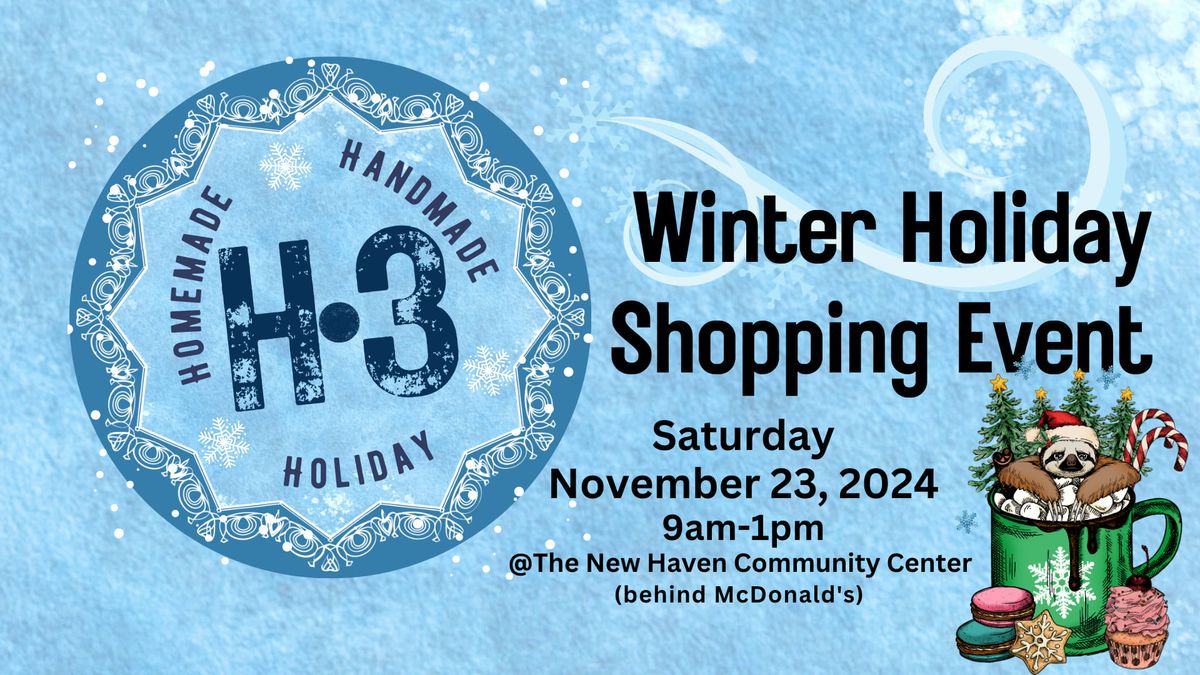 H3: Homemade, Handmade Holiday Winter Shopping Event