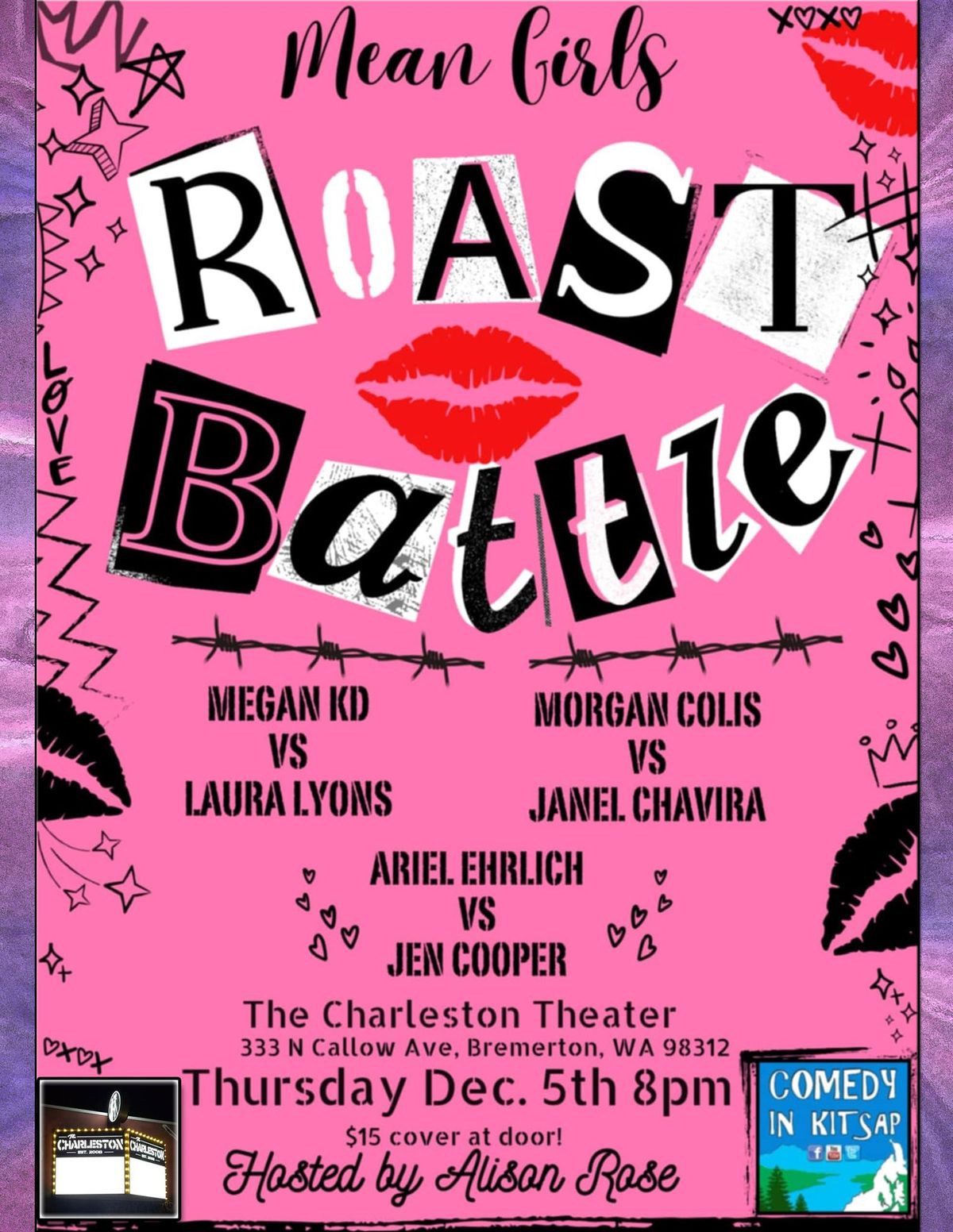 Mean Girls Roast Battle Comedy Show at The Charleston Theatre!