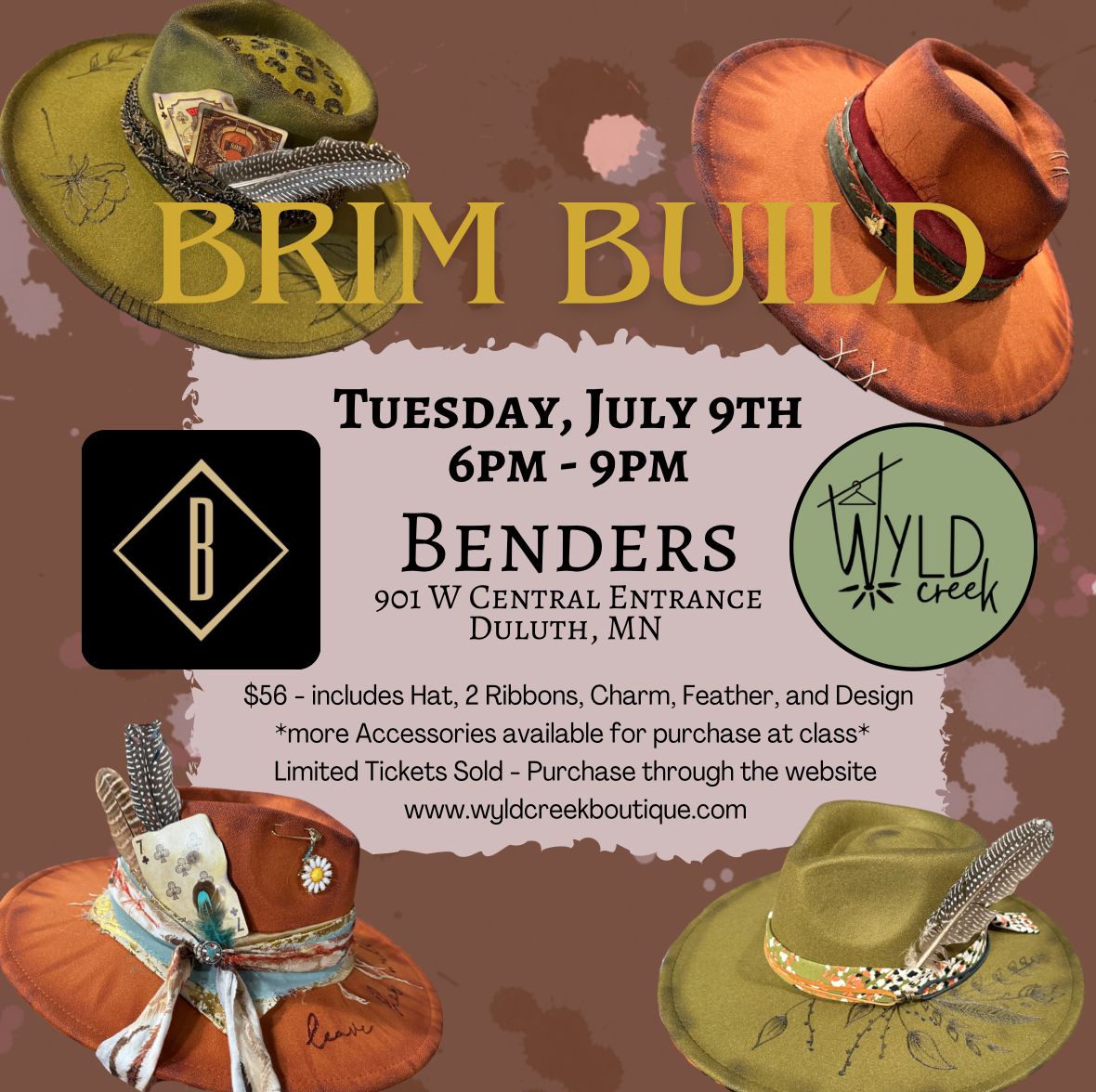 July 9th - Brim Build @ Benders, Duluth