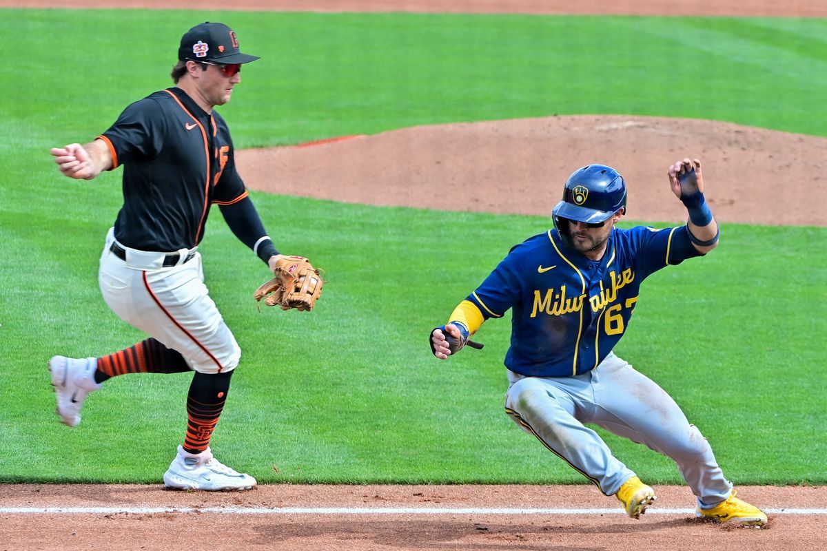 Spring Training - Milwaukee Brewers at San Francisco Giants