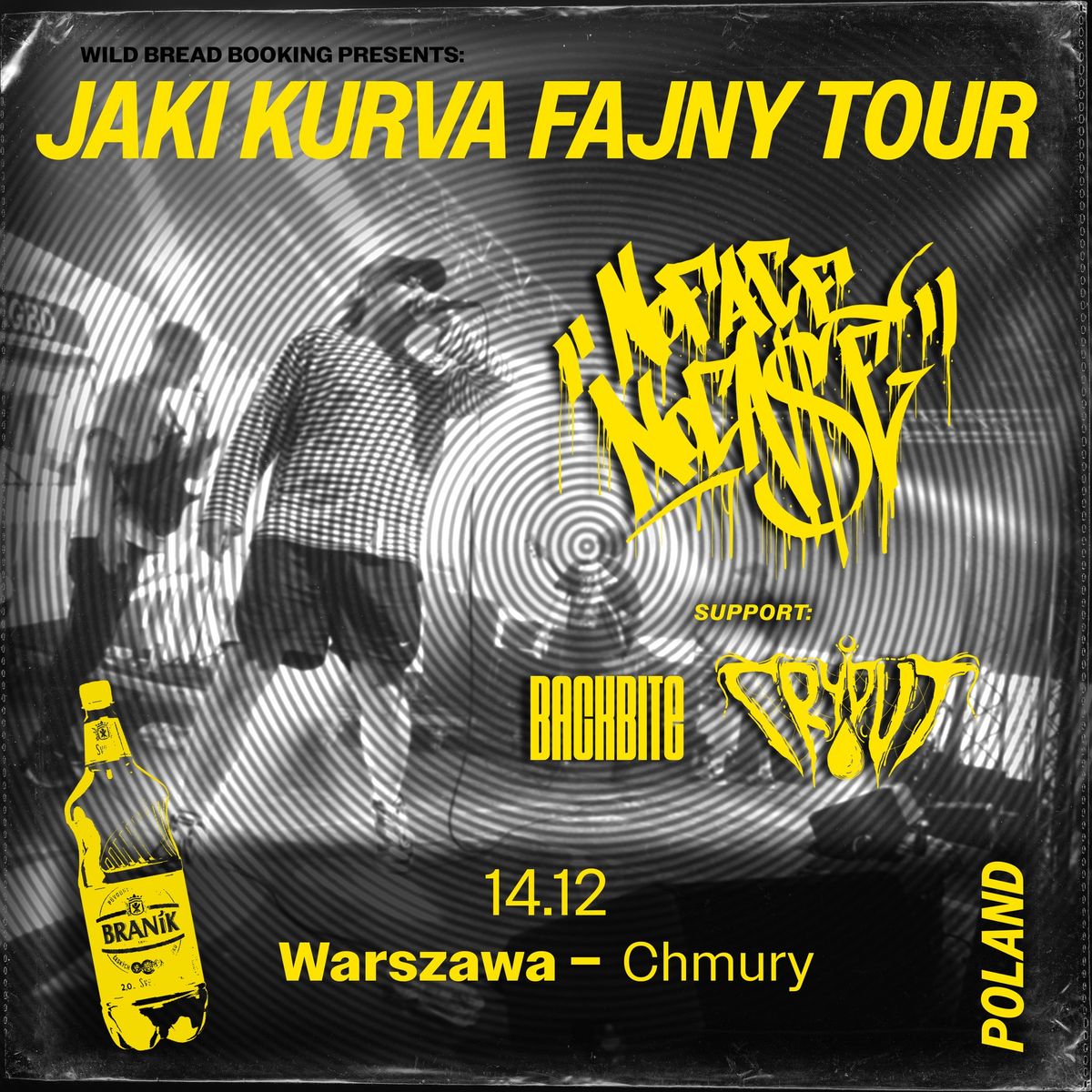 No Face No Case + Cryout + Backbite \/ Warszawa - Chmury \/ 14.12