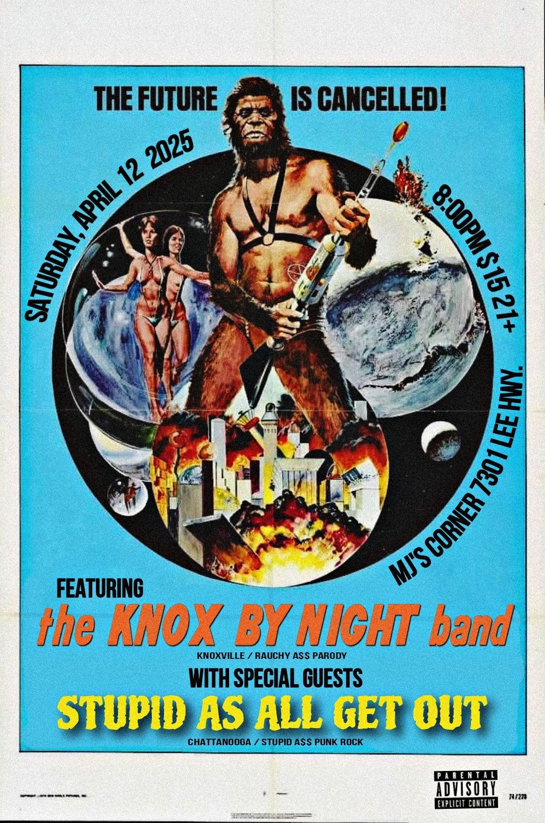 The Knox By Night Band with Stupid As All Get Out @ Mary Janes Corner 