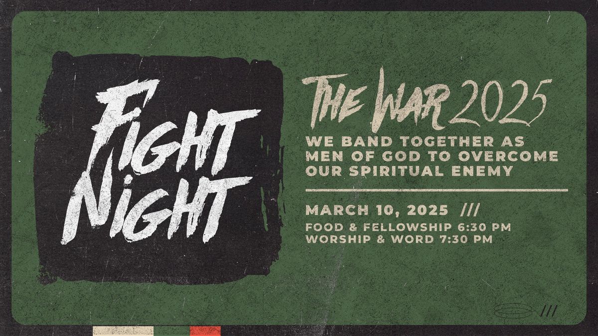 Fight Night - A Men's Ministry Event