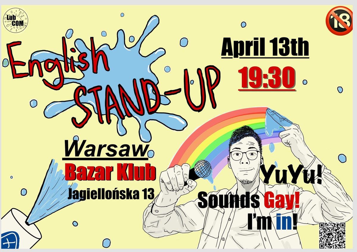 YuYu! Sounds Gay? I\u2019m In! \ud83c\udff3\ufe0f\u200d\ud83c\udf08 \u2013 Warsaw Stand-Up Comedy Special (in English!)