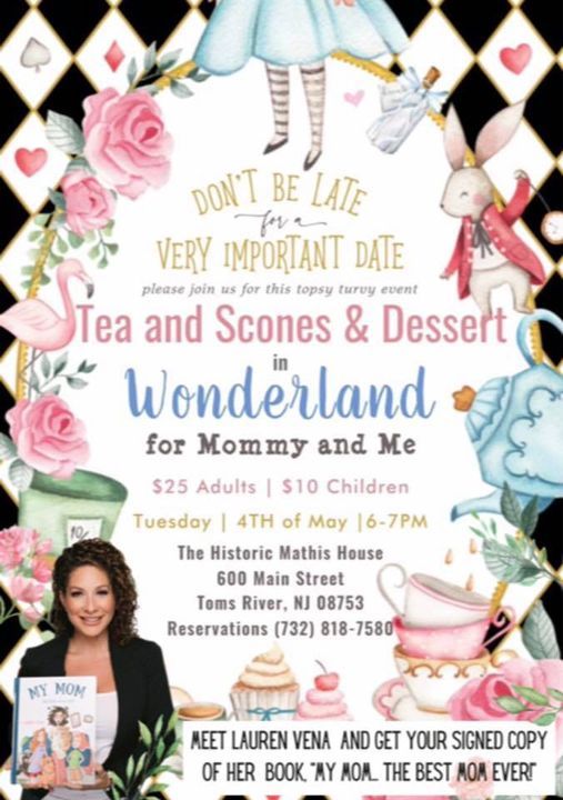 Topsy Turvy Wonderland Tea Party with Author Lauren Vena Book Reading at the Historic Mathis House