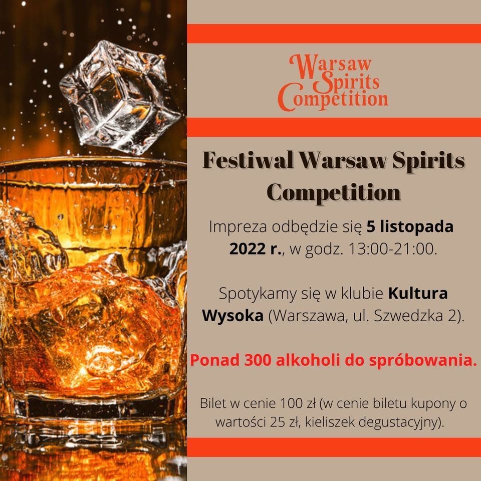FESTIWAL WARSAW SPIRITS COMPETITION