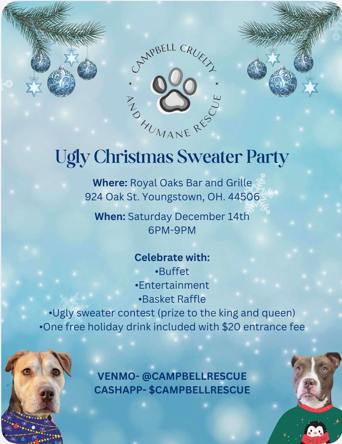 Ugly Christmas Sweater Fundraiser