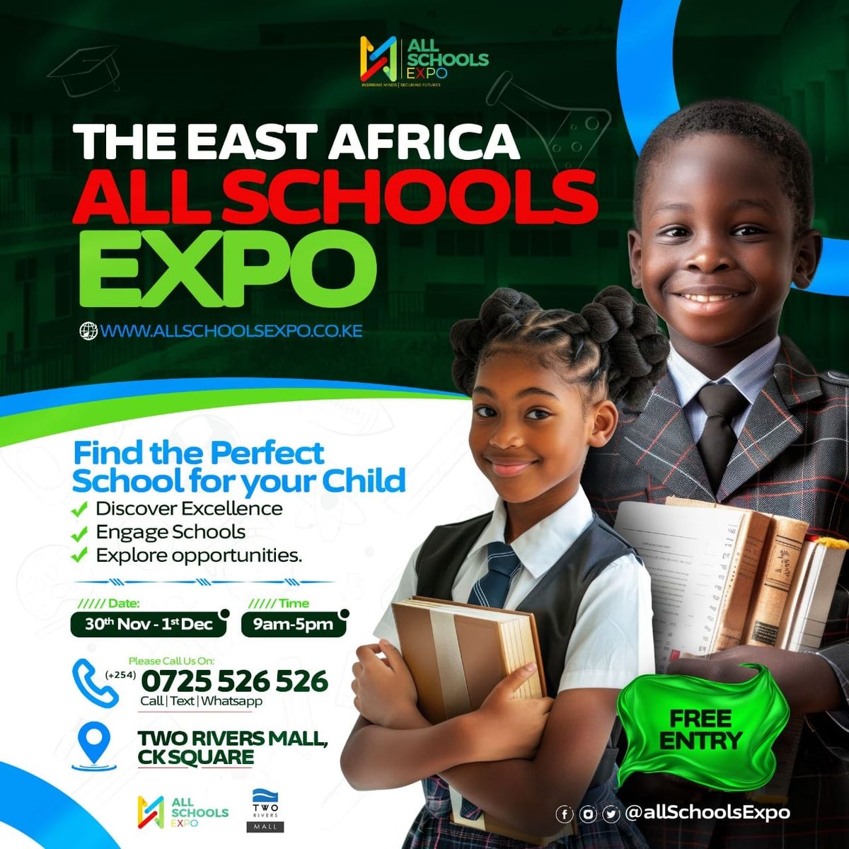 The East Africa All Schools Expo - Two Rivers Mall, Nairobi 