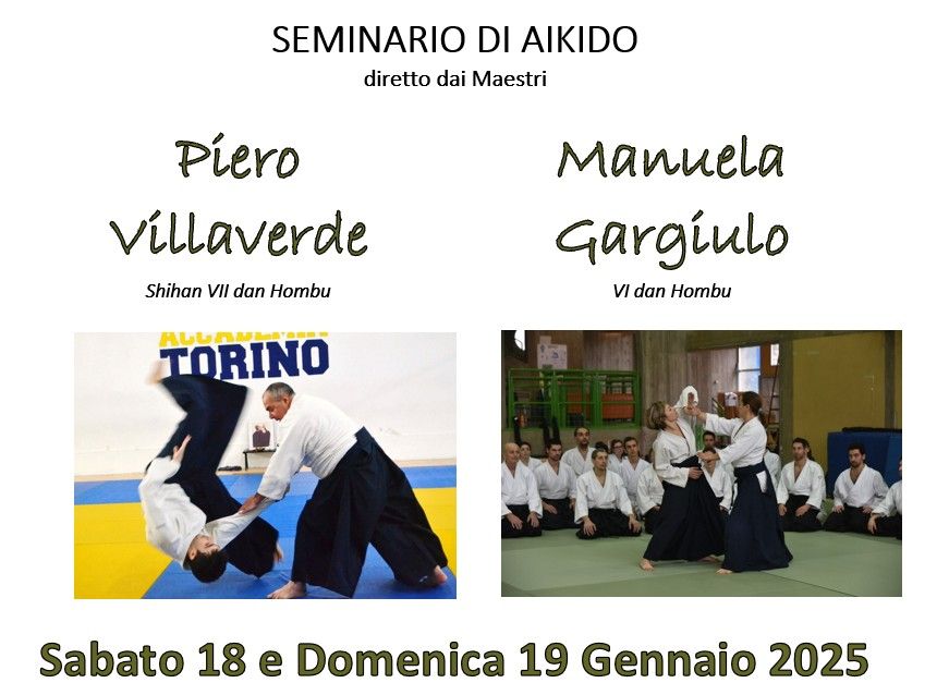 Aikido con i Maestri Manuela Gargiulo e Piero Villaverde