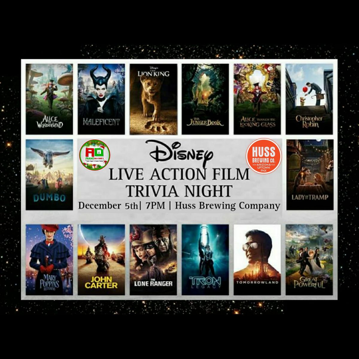 Disney Live Action Movies, Huss Brewing Company (Phoenix), 5 December 2024