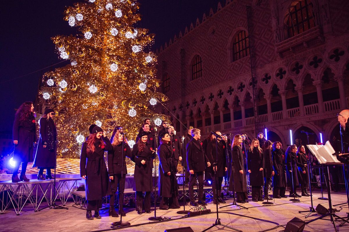 Accensione Albero e Luminarie Piazza San Marco - Venezia