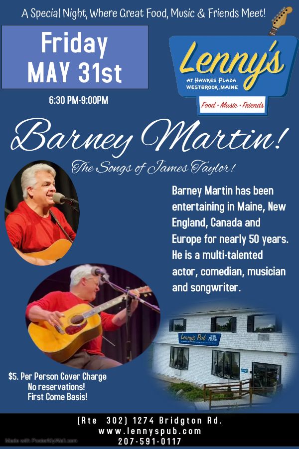 Barney Martin live at Lennys Pub