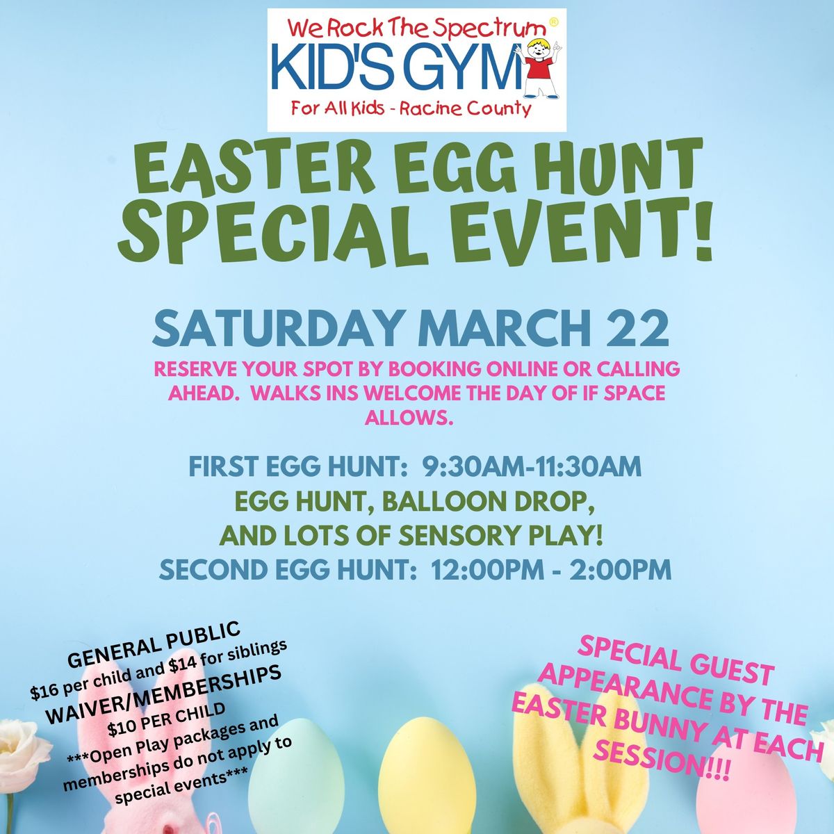 Easter Egg Hunt 2025 at WRTS Racine! TWO SESSIONS