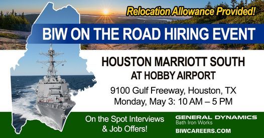 Biw Walk In Hiring Event Houston Tx 9100 Gulf Fwy Houston Tx 7009 United States Pearland 3 May 21