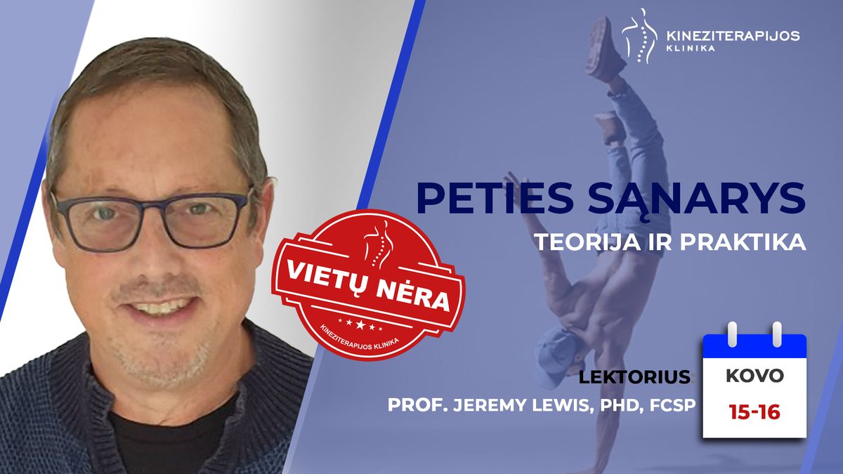 Peties s\u0105narys: teorija ir praktika \u2013 su Prof. Jeremy Lewis