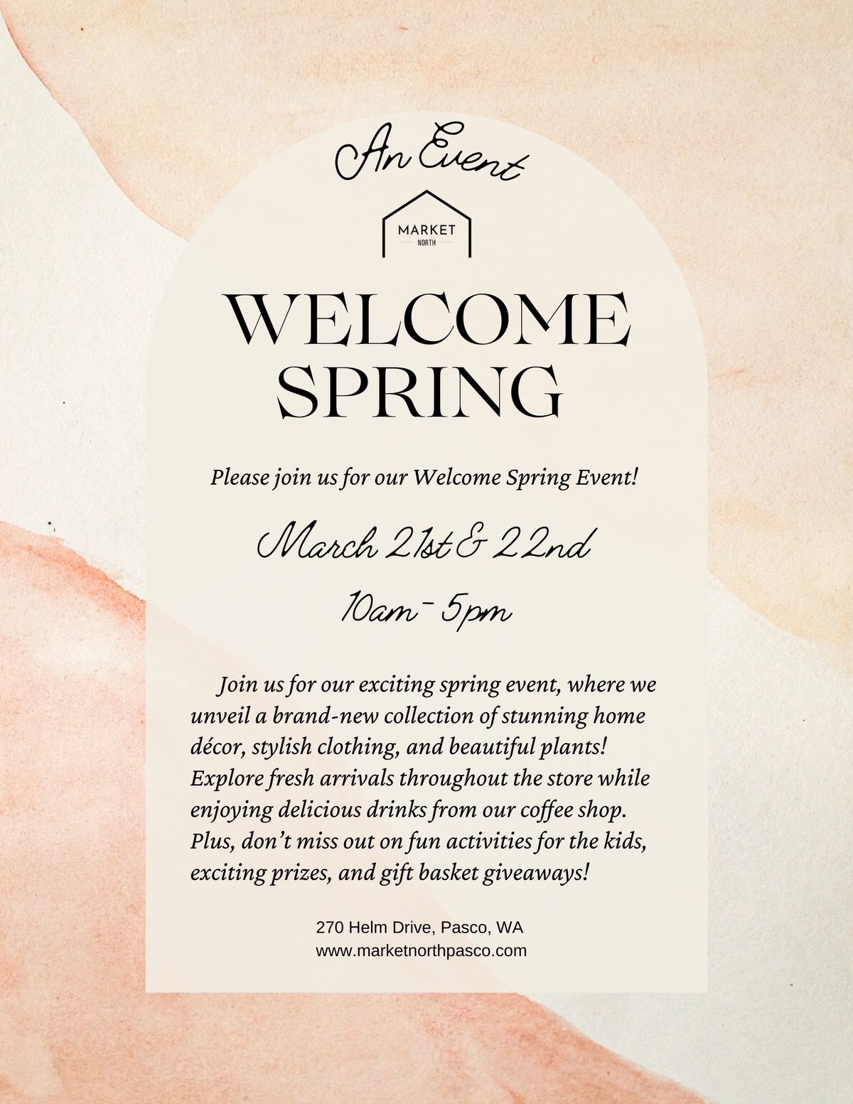 Welcome Spring Event @ Market North