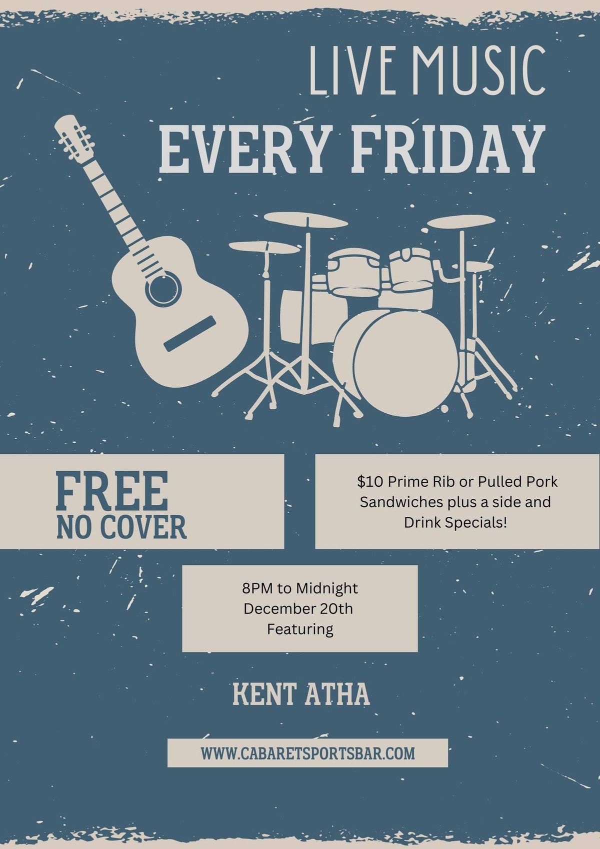 Live Music Friday with Kent Atha