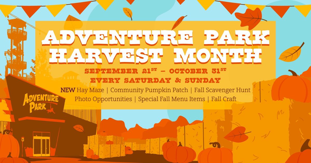 Fall Harvest Month! Saturday & Sunday