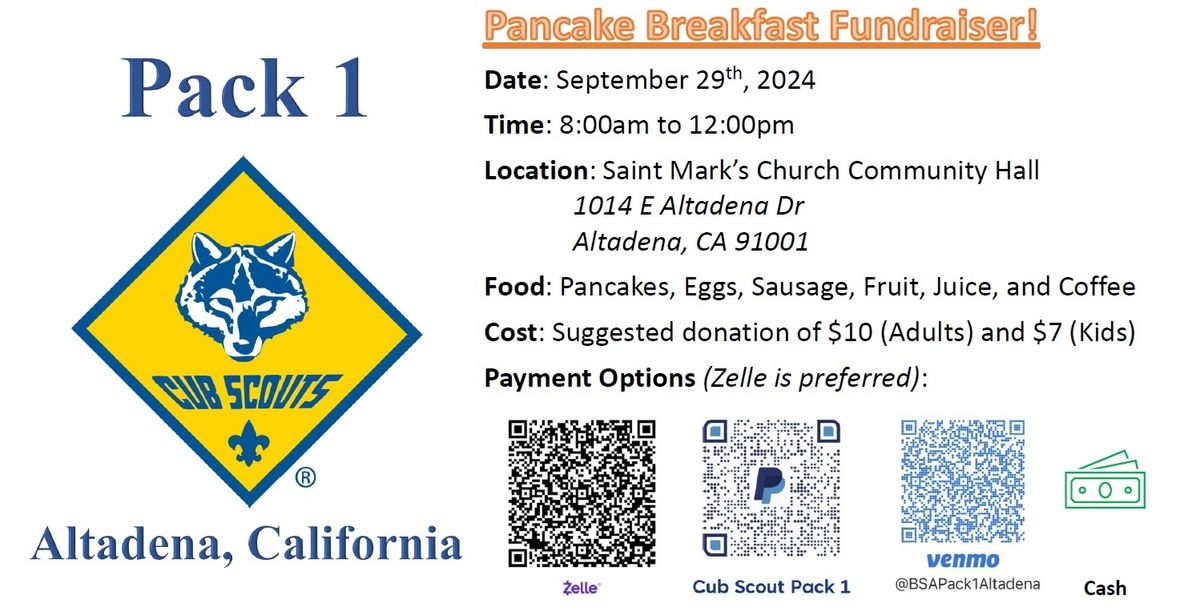 Pancake Breakfast Fundraiser