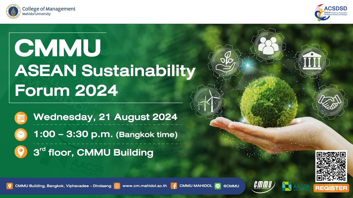 CMMU ASEAN Sustainability Forum 2024