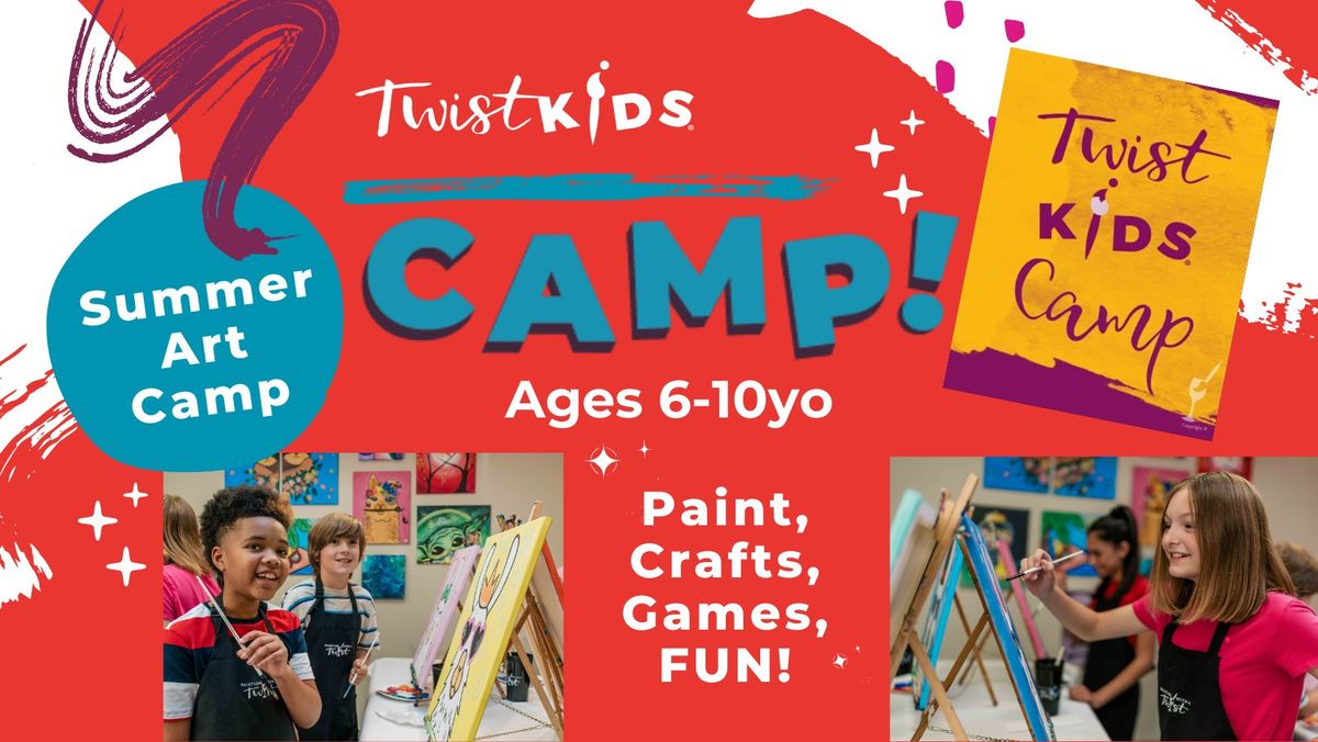 Twist Kids Art Camp, Full-Week, Mornings, Ages 6-10