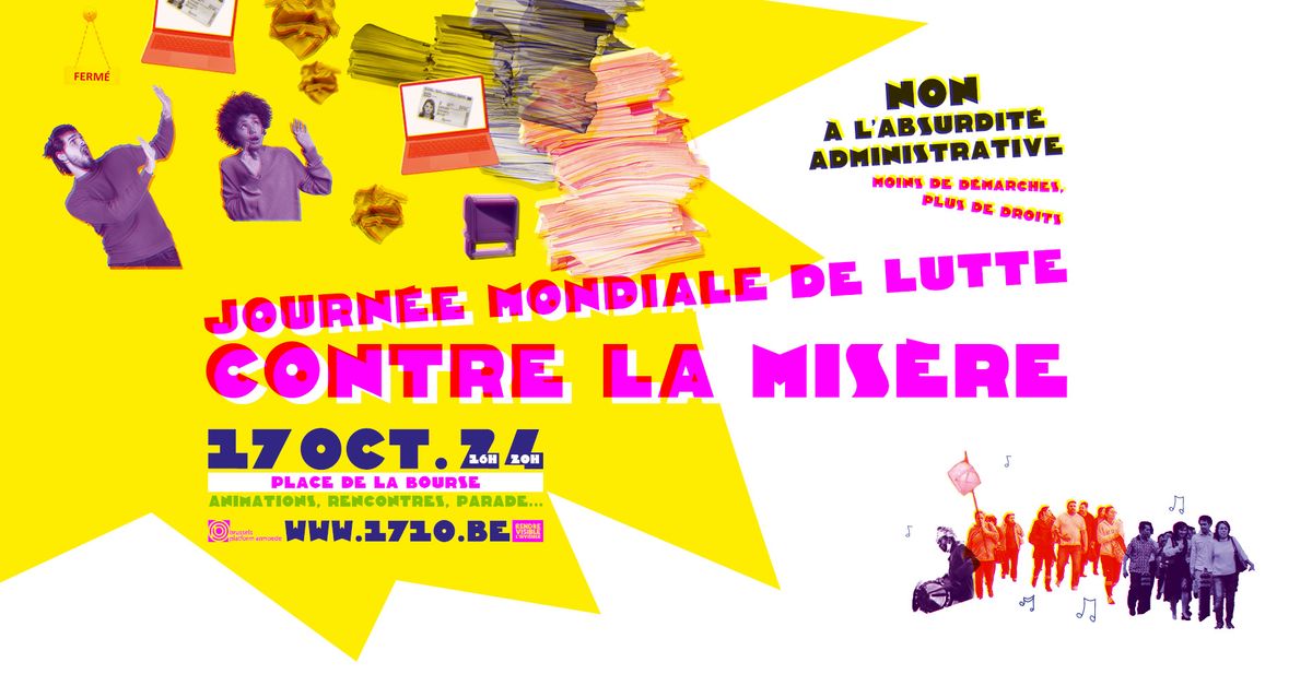 Journ\u00e9e mondiale de lutte contre la mis\u00e8re - 17 octobre 2024