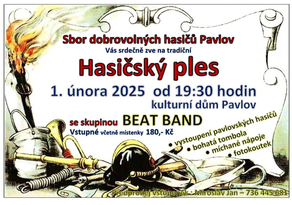 Hasi\u010dsk\u00fd ples v Pavlov\u011b se skupinou BEAT BAND