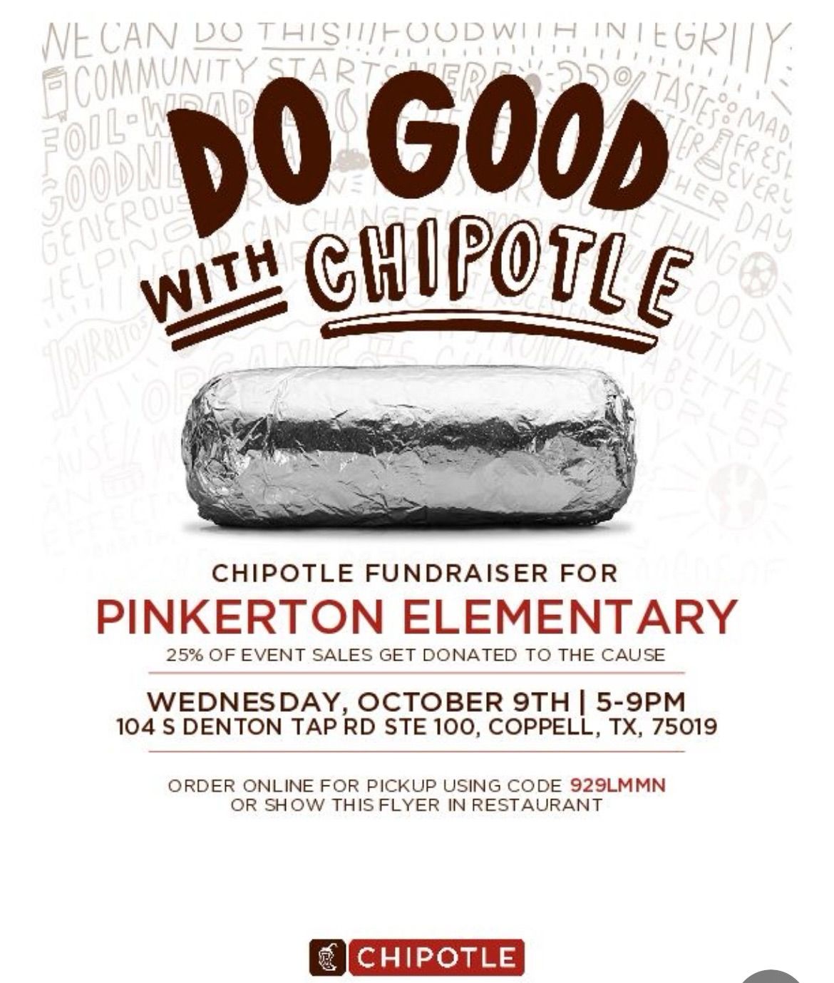 Chipotle Spirit Night