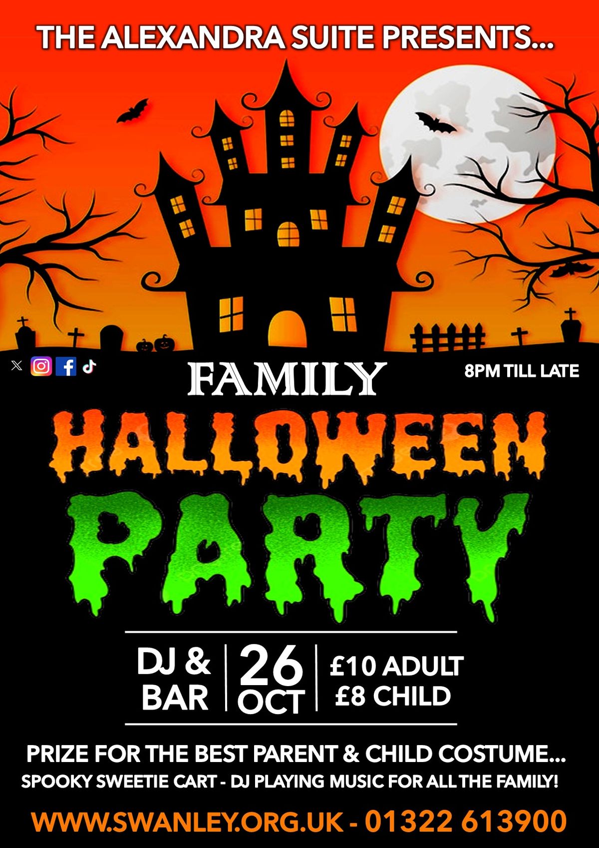 Family Halloween Party Night