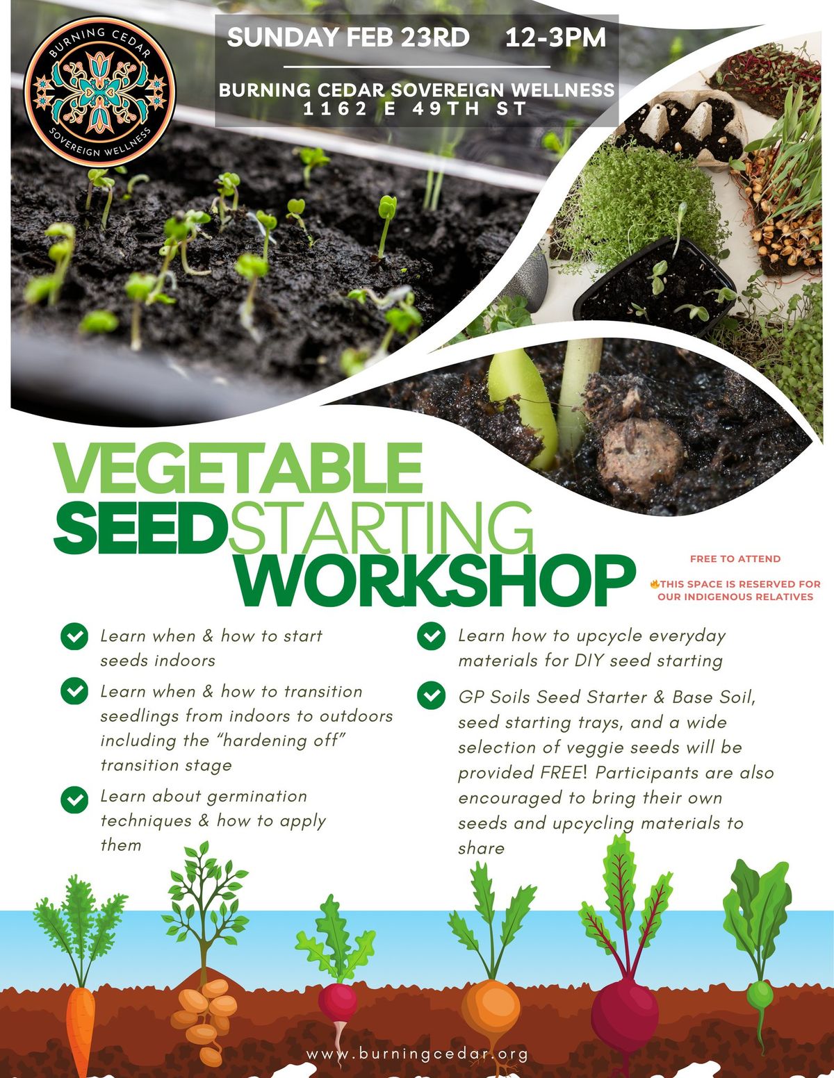 Vegetable Seed Starting Workshop