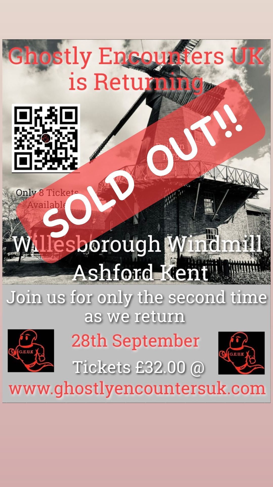 Paranormal Investigation @ Willesborough Windmill, Ashford