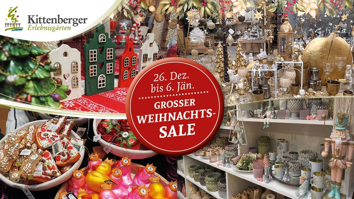 Gro\u00dfer Weihnachts-SALE im Advent-Einkaufsgarten