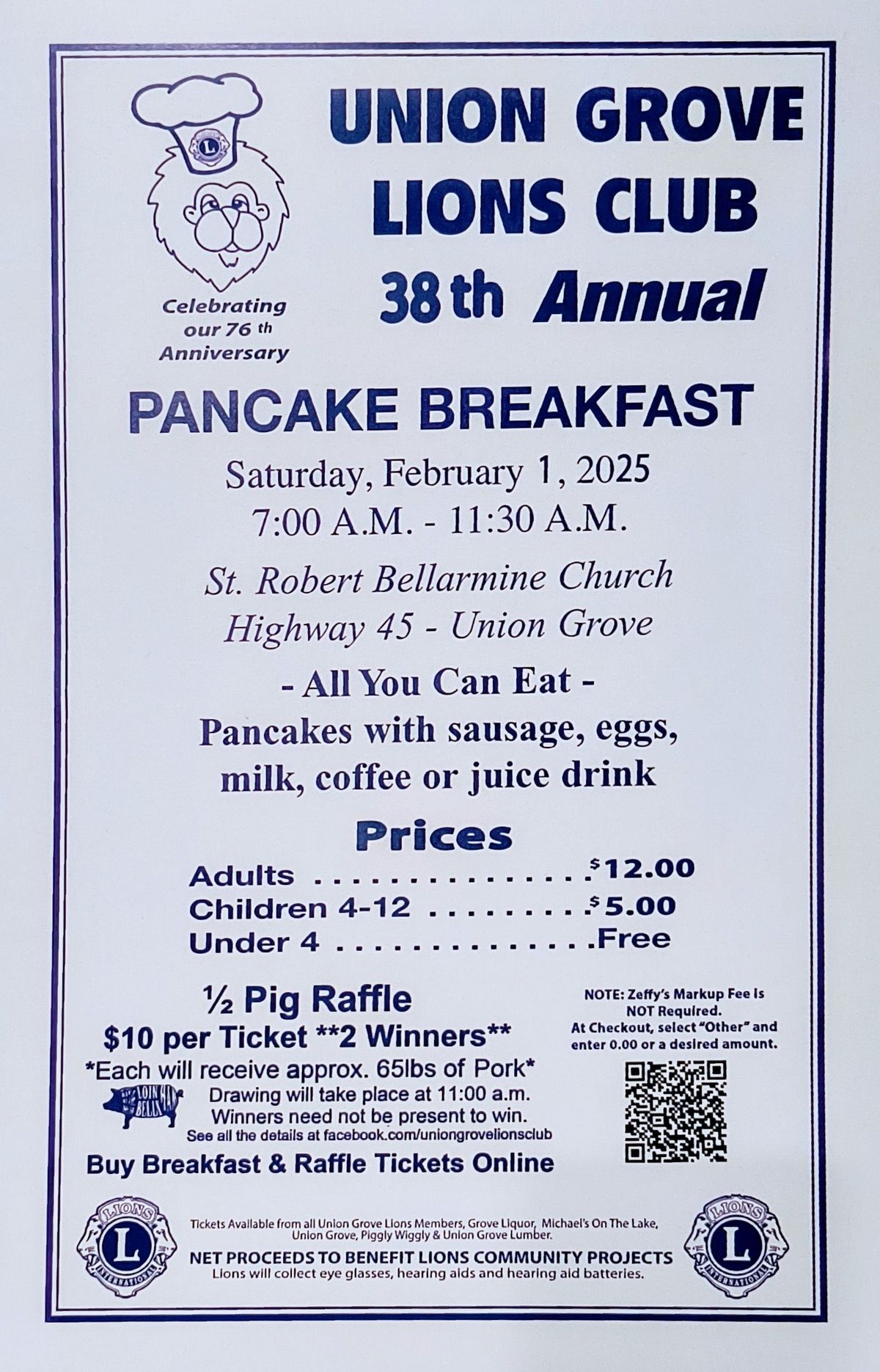 Annual Pancake Breakfast 