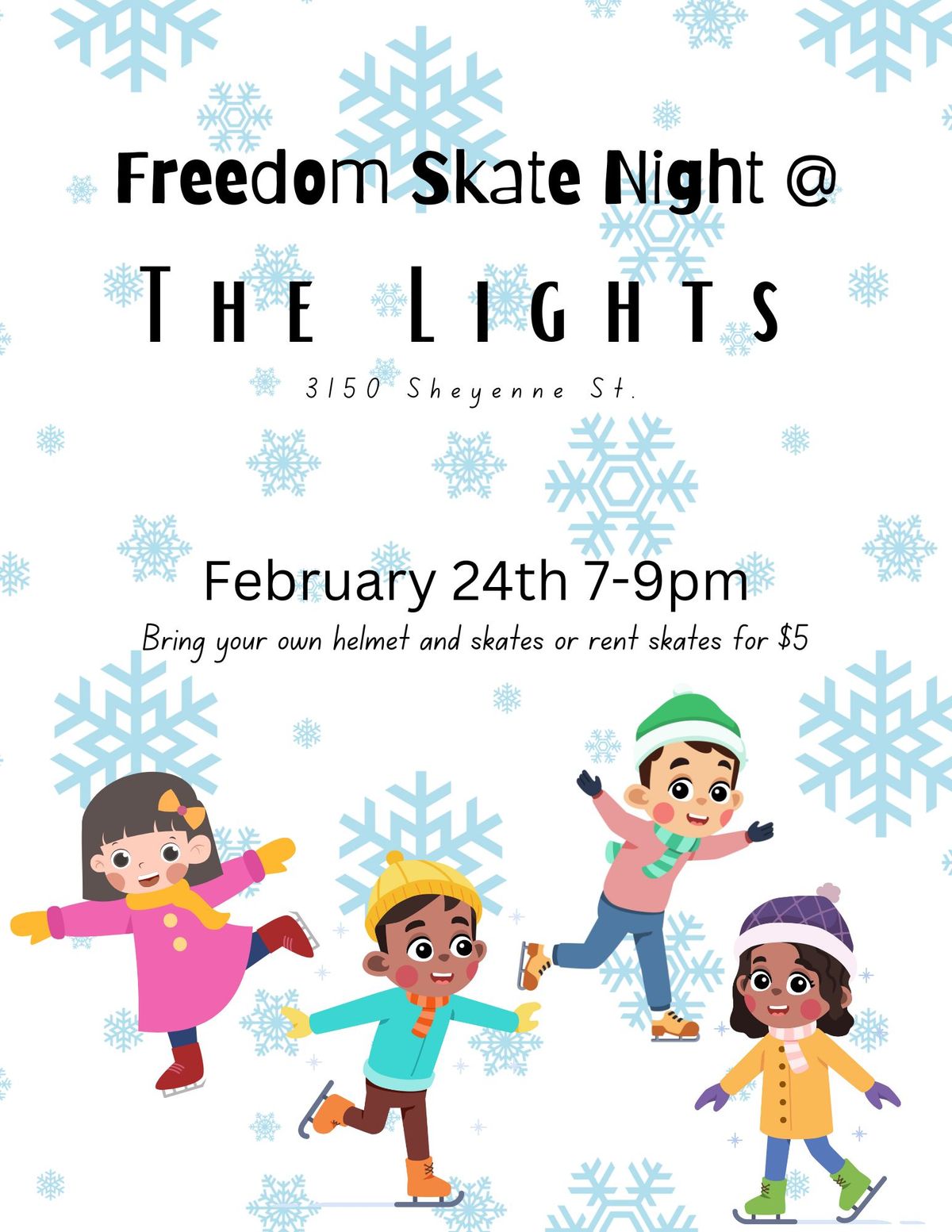 Freedom Family Night at THE LIGHTS ICE RINK