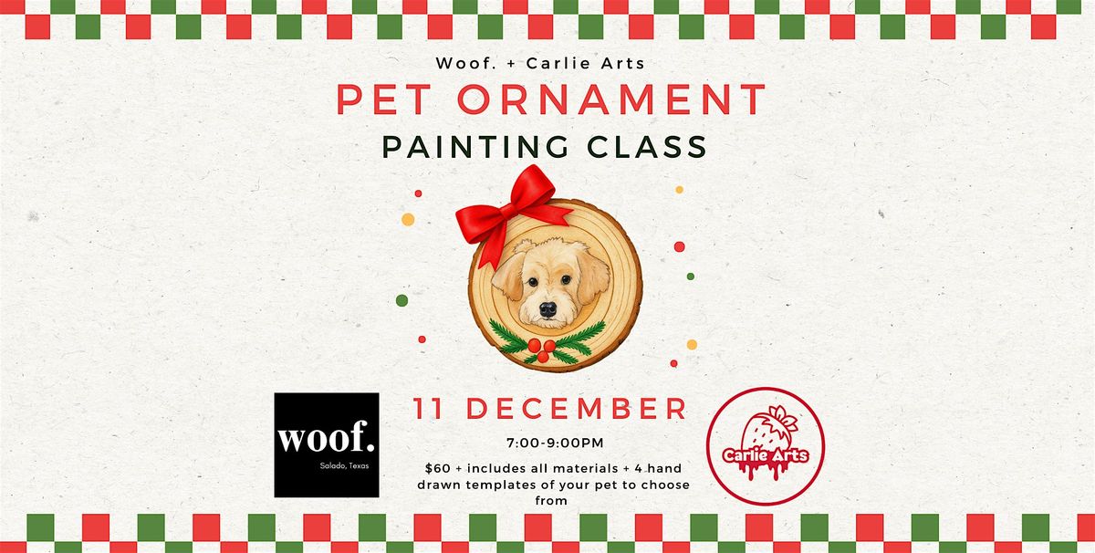 Paint Your Pet: Ornament Edition