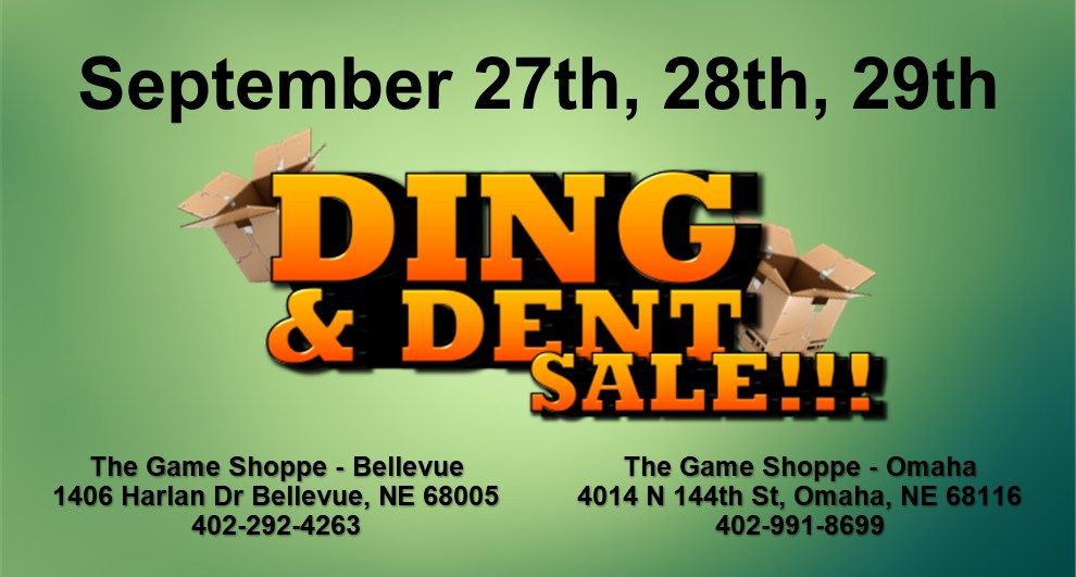 Ding and Dent Sale - September 27-29