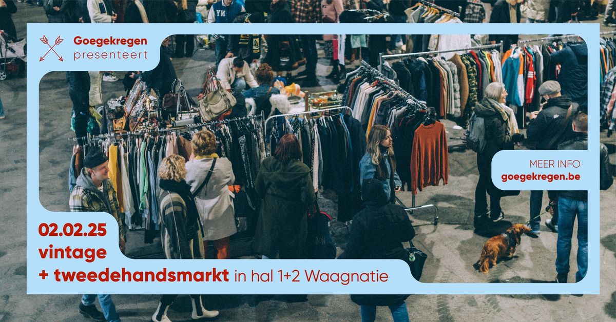 Vintage + tweedehandsmarkt in de Waagnatie