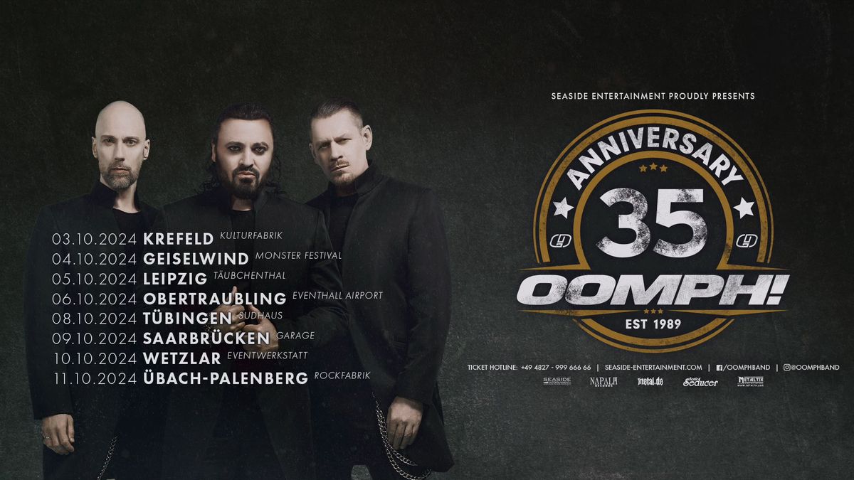 OOMPH! 35 Years Tour 2024 ||| 05.10.2024 ||| Leipzig T\u00e4ubchenthal