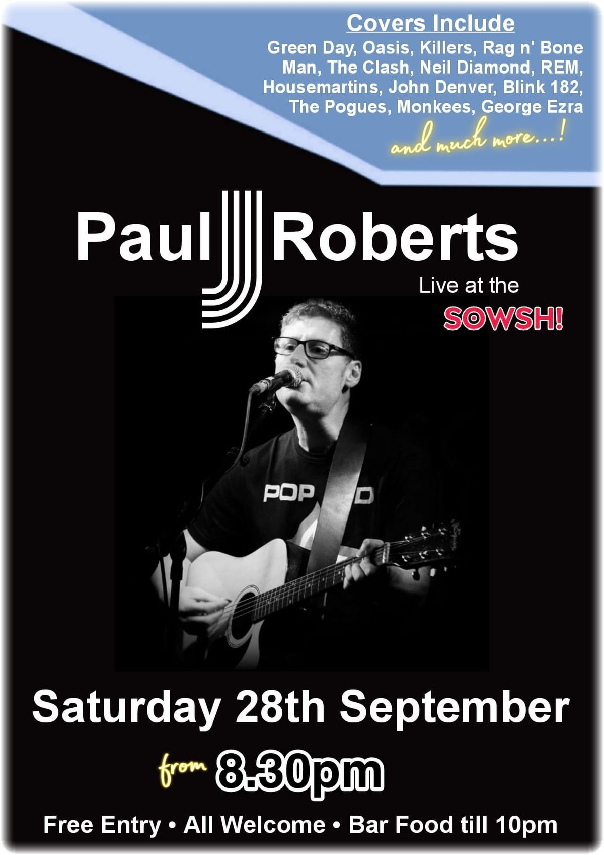 Live music with Paul J Roberts