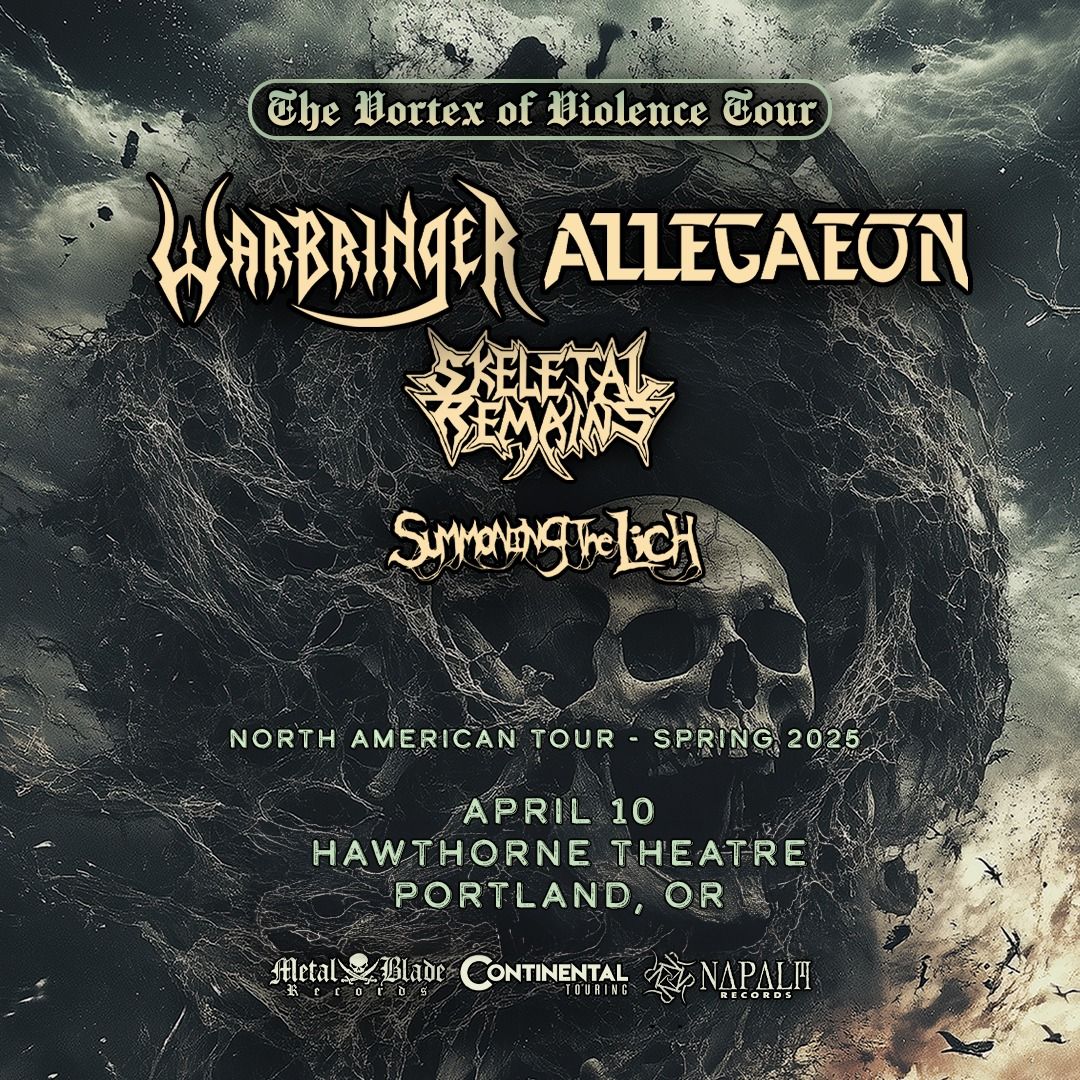 Warbringer & Allegaeon - The Vortex Of Violence Tour - Hawthorne Theatre - Portland, OR