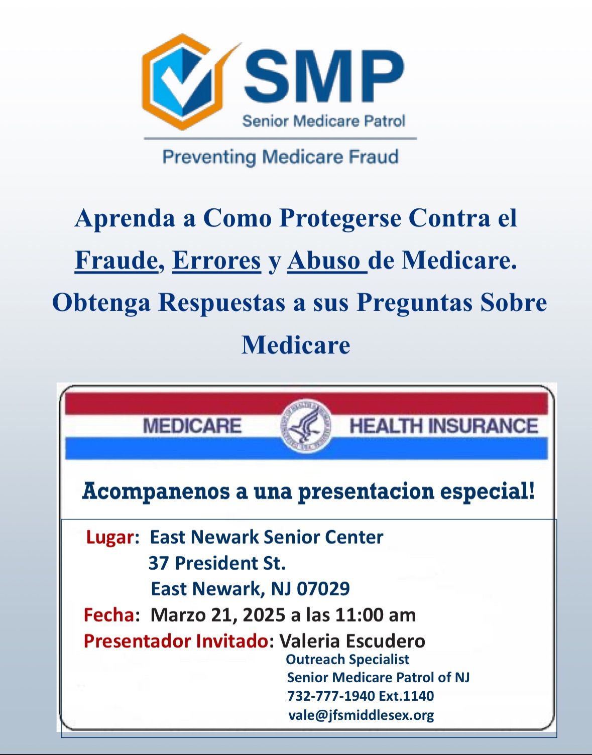 SMP Senior Medicare Patrol Preventing Medicare Fraud