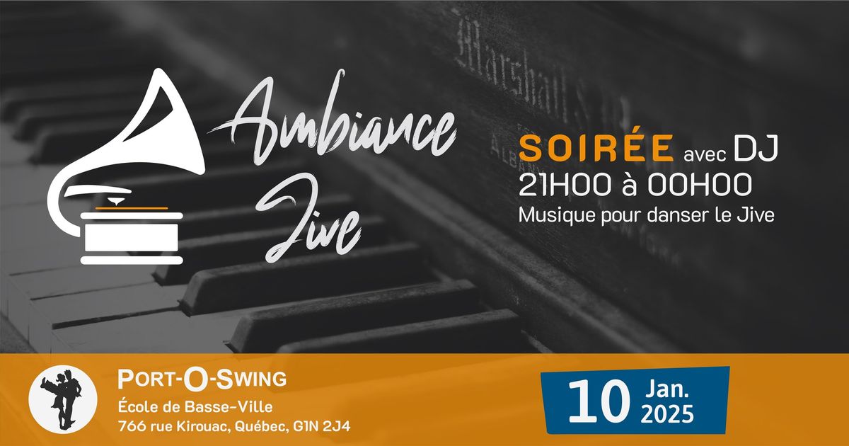 Soir\u00e9e dansante \u00ab Ambiance \u00bb - Jive