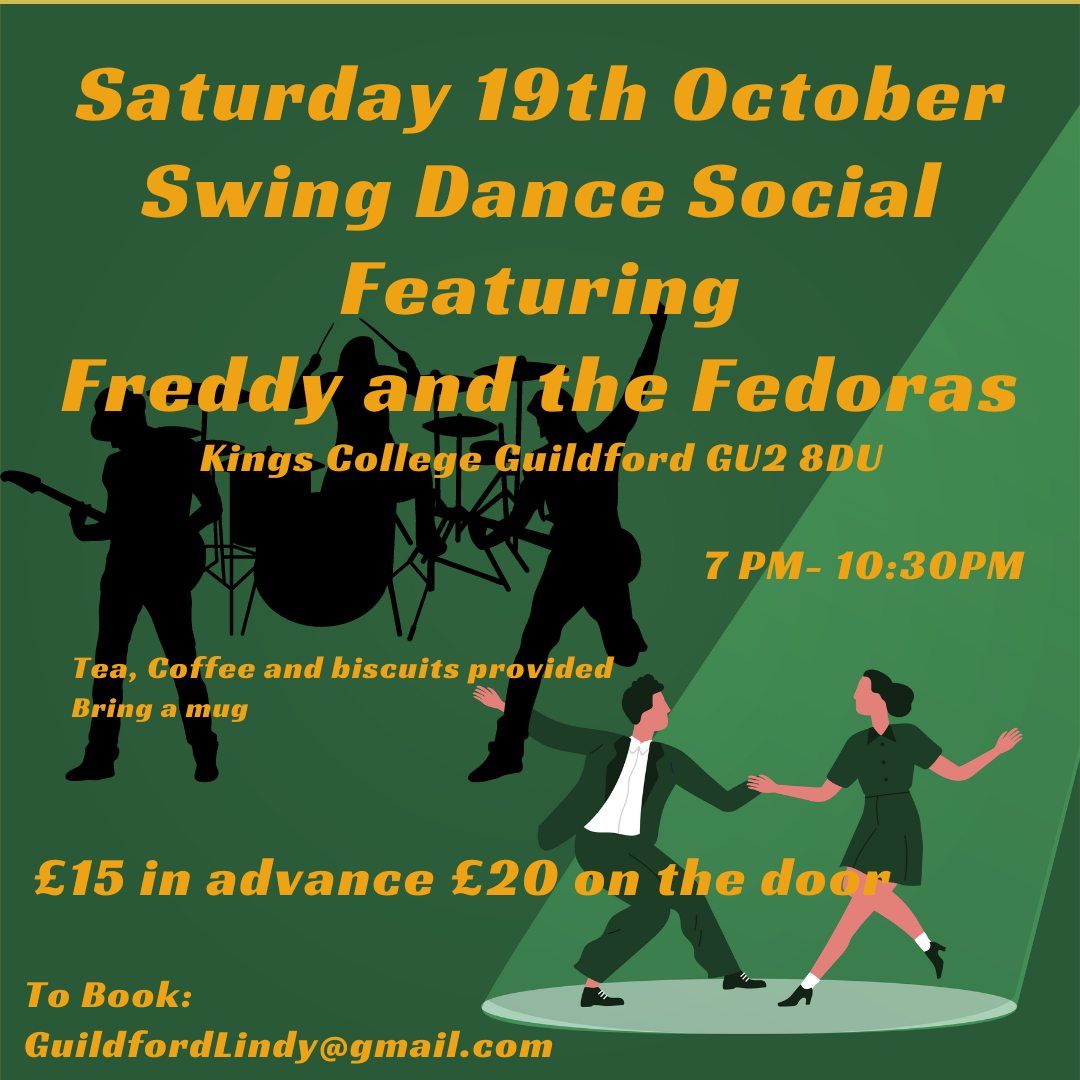 Swing Dance Social with Live Band - Freddy and the Fedoras