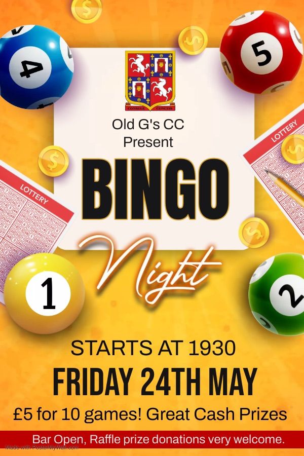 OGCC Bingo night