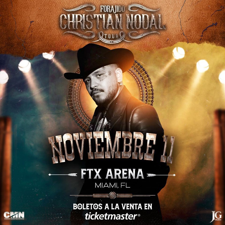 Concierto Christian Nodal | Miami | FTX Arena